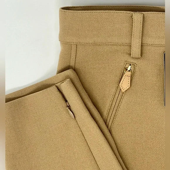 NWT - ST. JOHN camel pants - size 4 - Picture 2 of 5